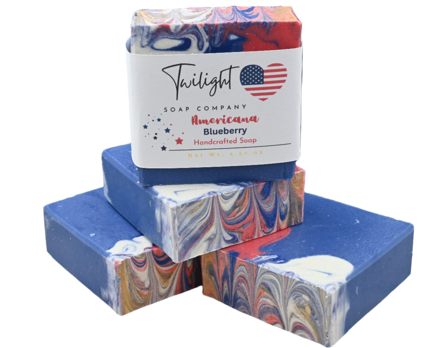 Blueberry Soap Americana Plant Based Natural Aloe Vera Handmade Bar Soap