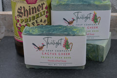 Cactus Cheer BEER Prickly Pear Soap, with Rhassoul Clay Handmade Bar Soap