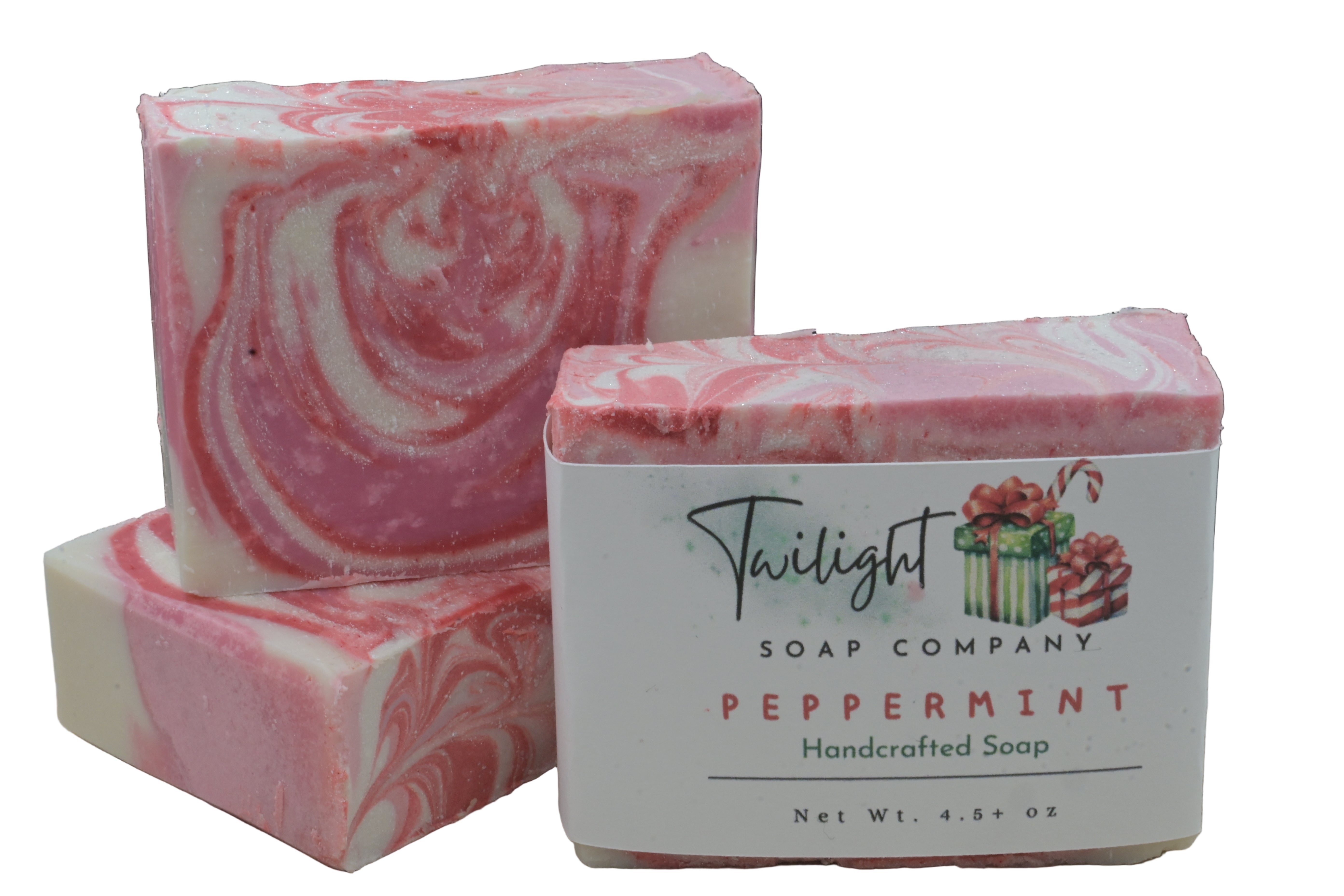 Holiday Soap Peppermint Bar Soap With Shea Butter an Aloe