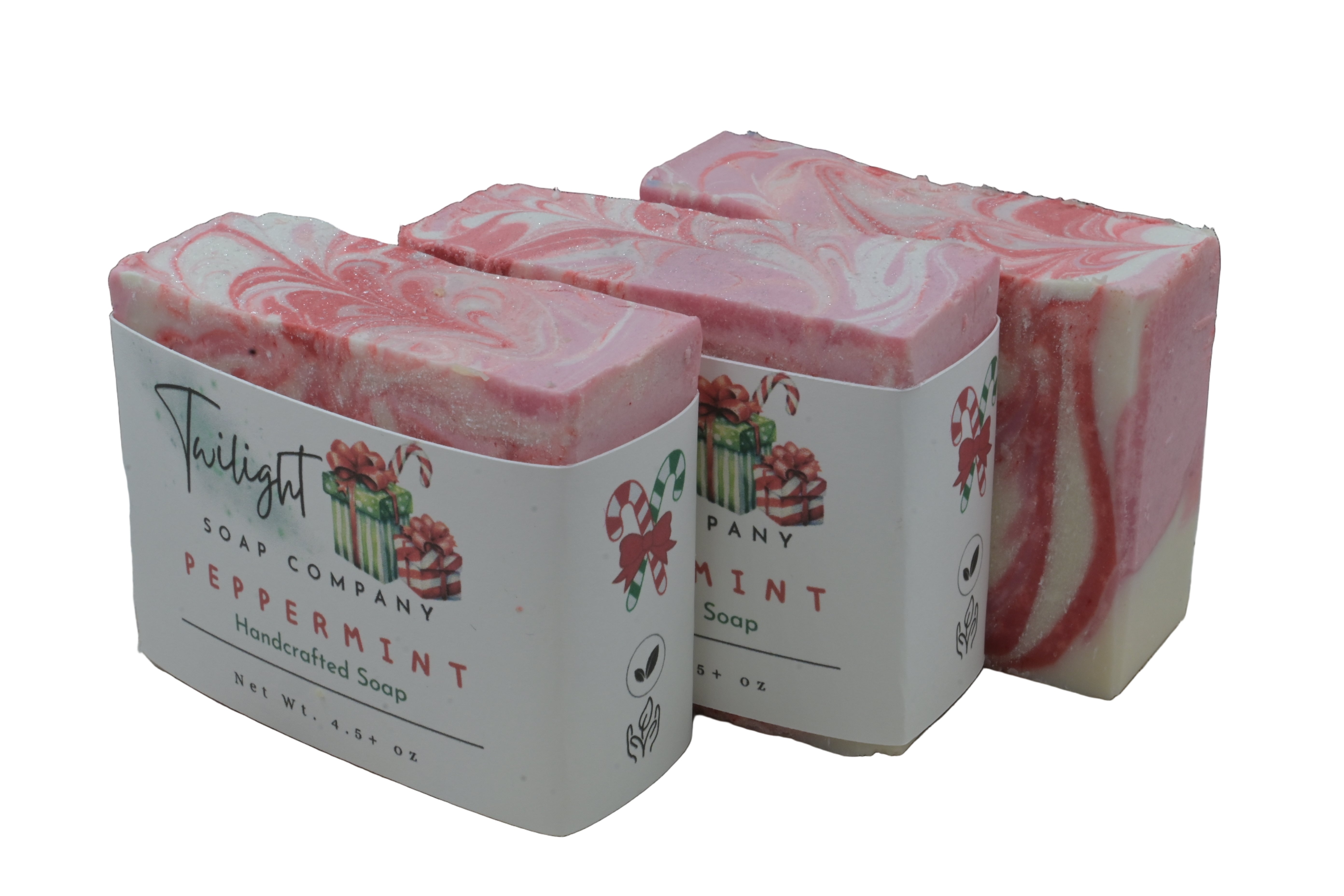 Holiday Soap Peppermint Bar Soap With Shea Butter an Aloe