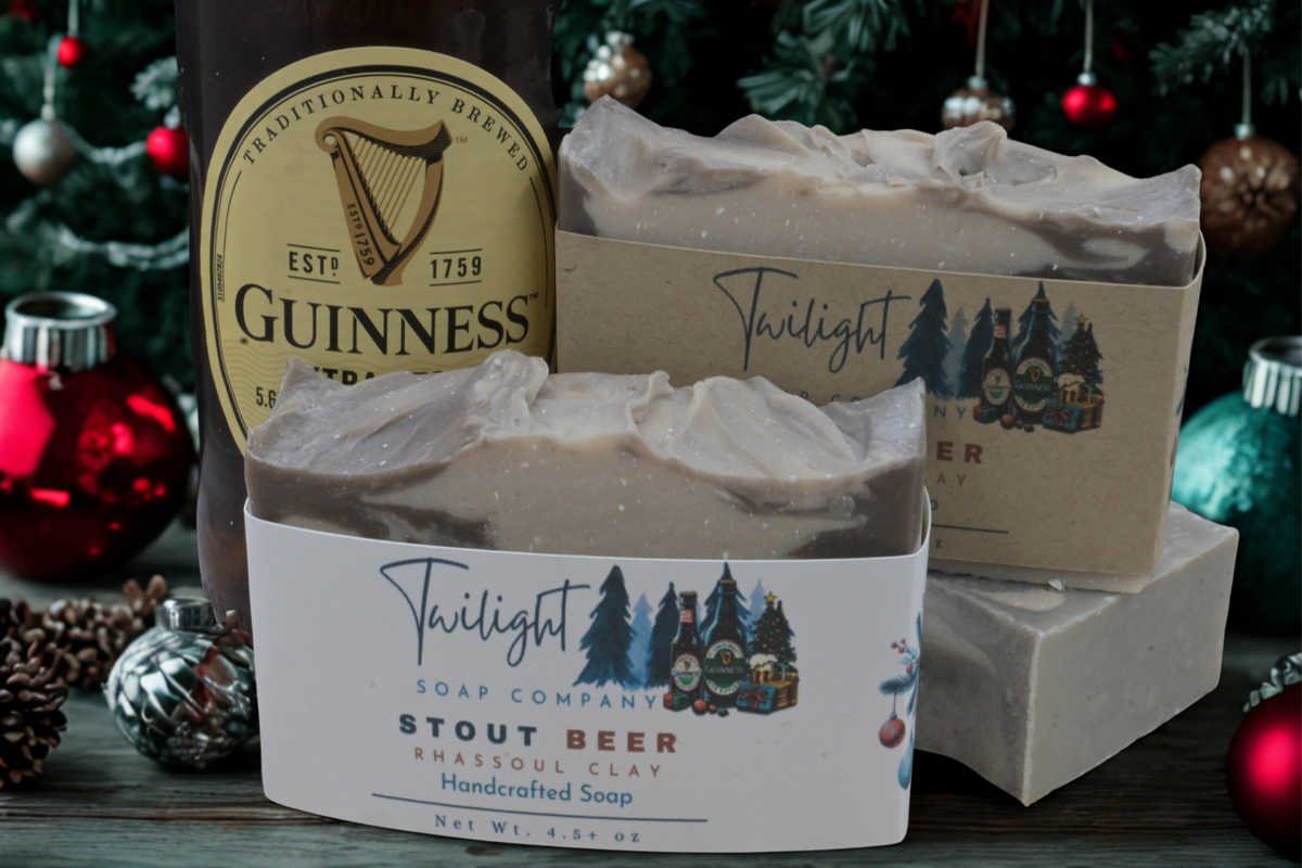Guinness Extra Stout Beer Soap, with Rhassoul Clay Handmade Bar Soap