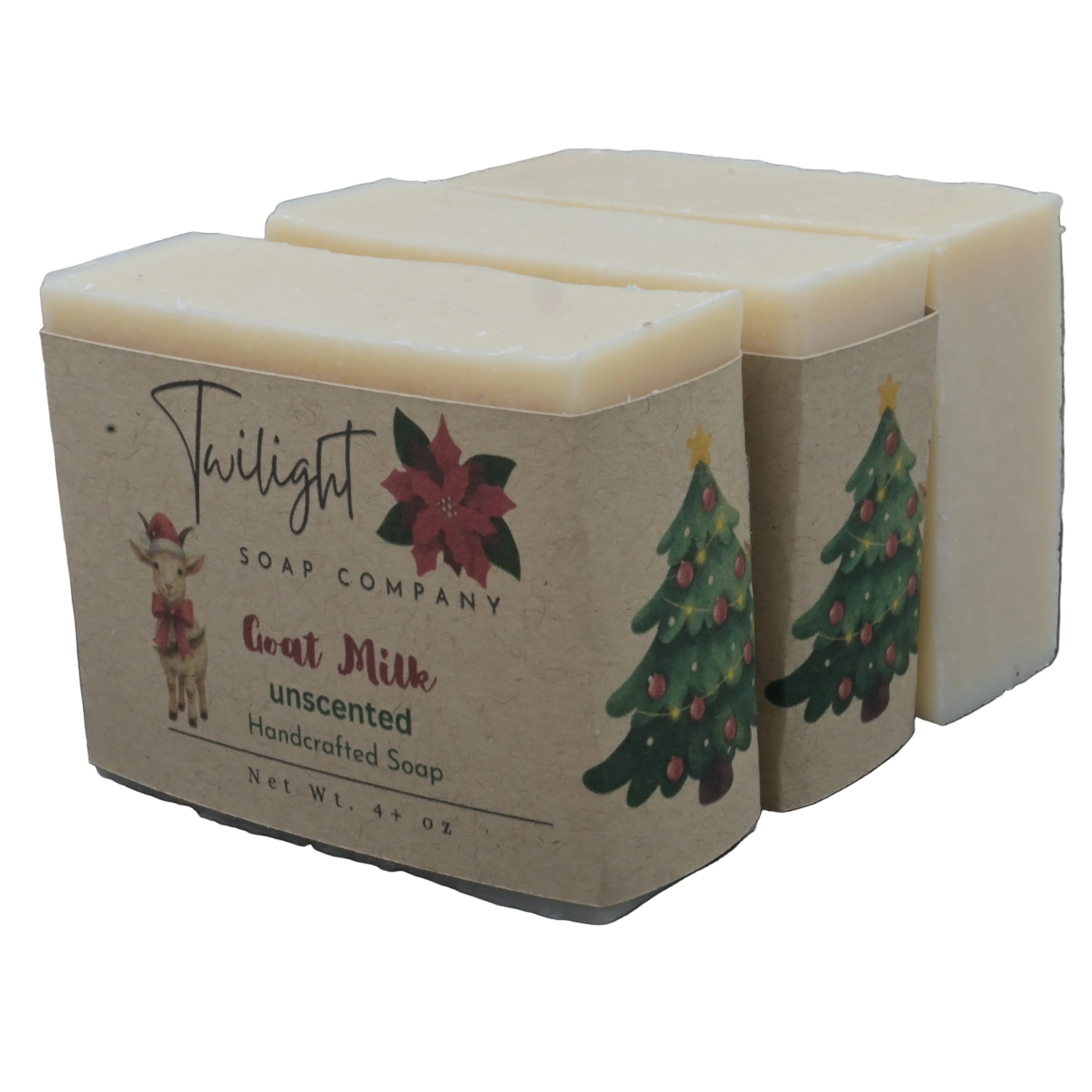 Goat’s Milk Soap with Chamomile & Kaolin Clay  Creamy Natural UNSCENTED
