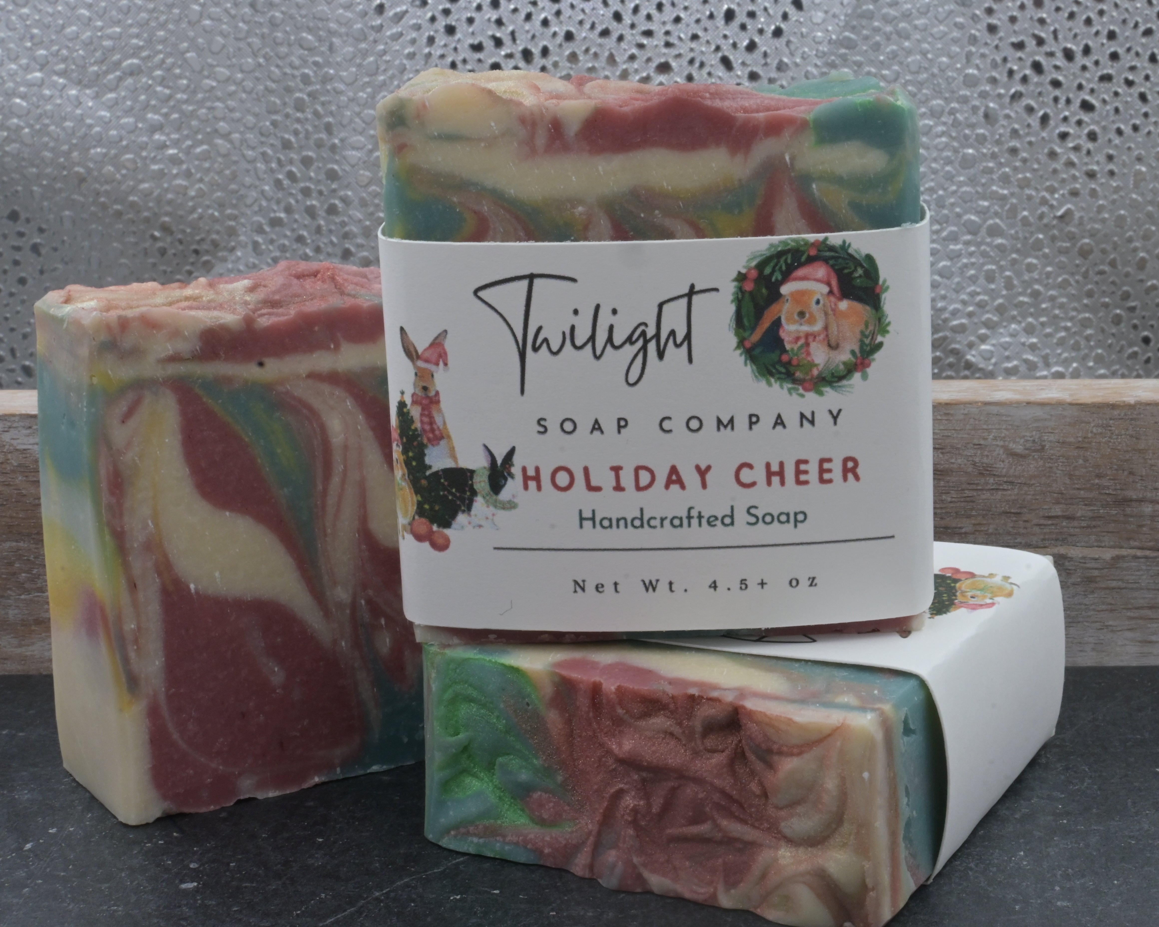 Holiday Cheer Soap Bar – Cozy Wassail Fragrance, Handmade Christmas Stocking Stuffer